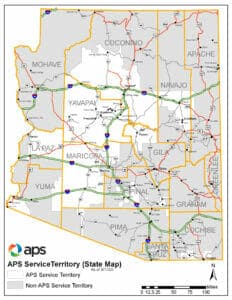 APS Service Map - Arizona
