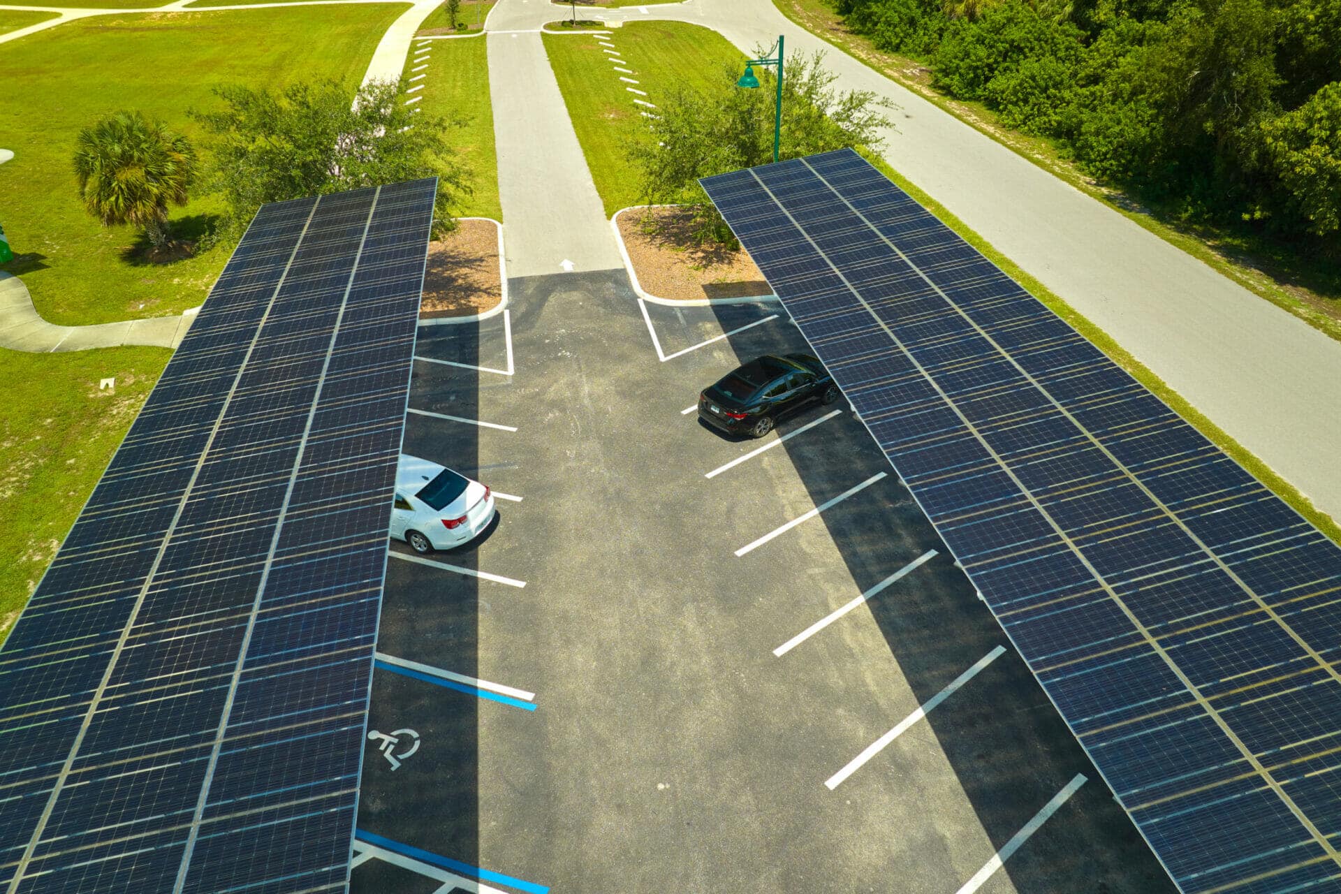 Parking Lot with Solar