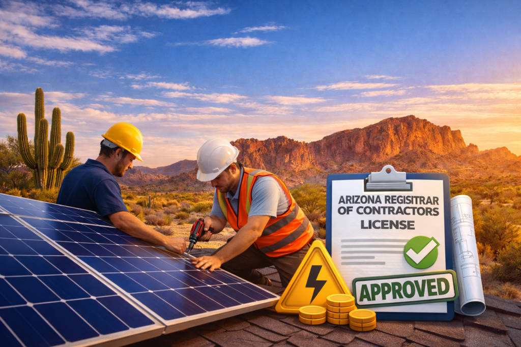Installing Solar Panels in Arizona - Registered Contractor