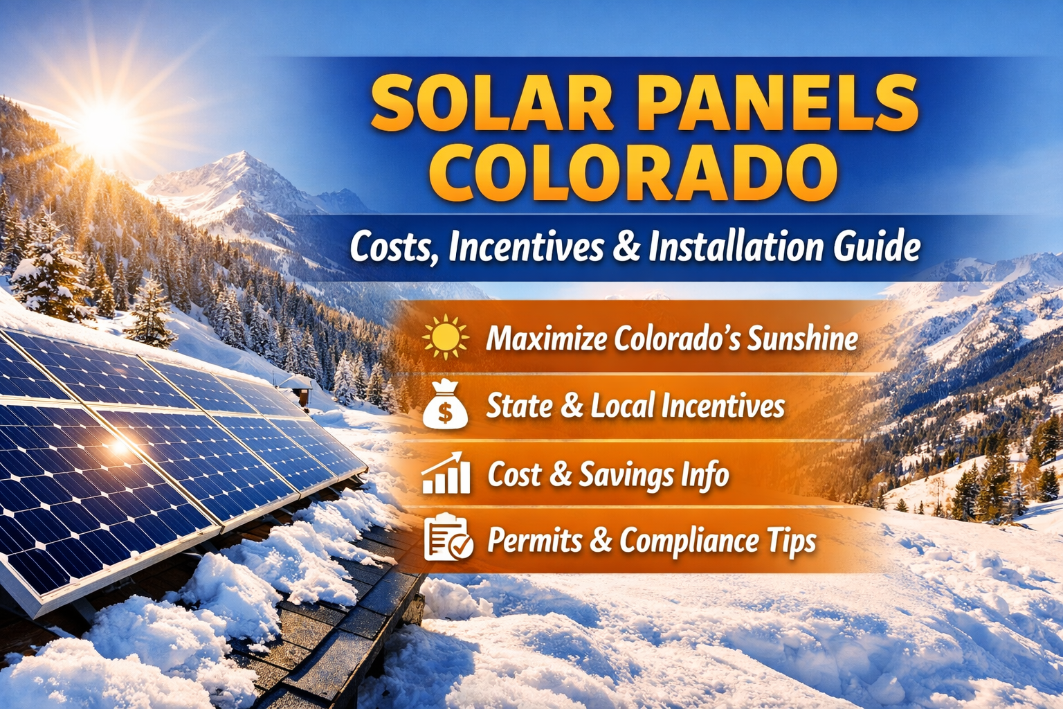 Solar Panels Colorado Incentives Solar Panels Colorado Incentives