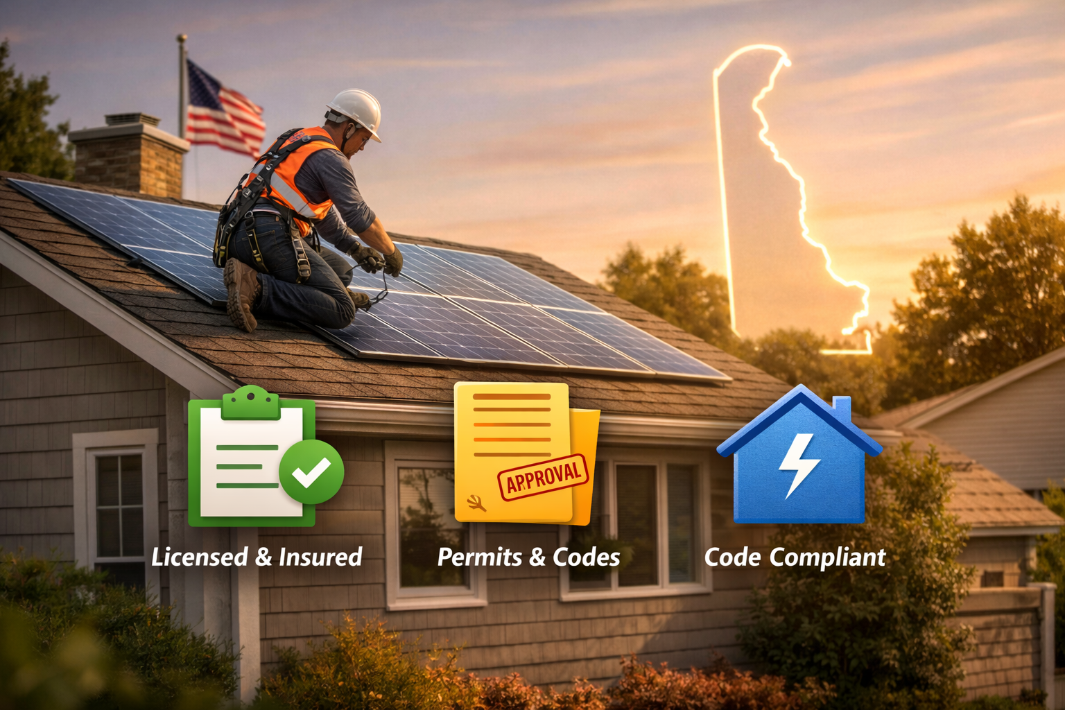 Solar Panels Delaware Licensed & Insured